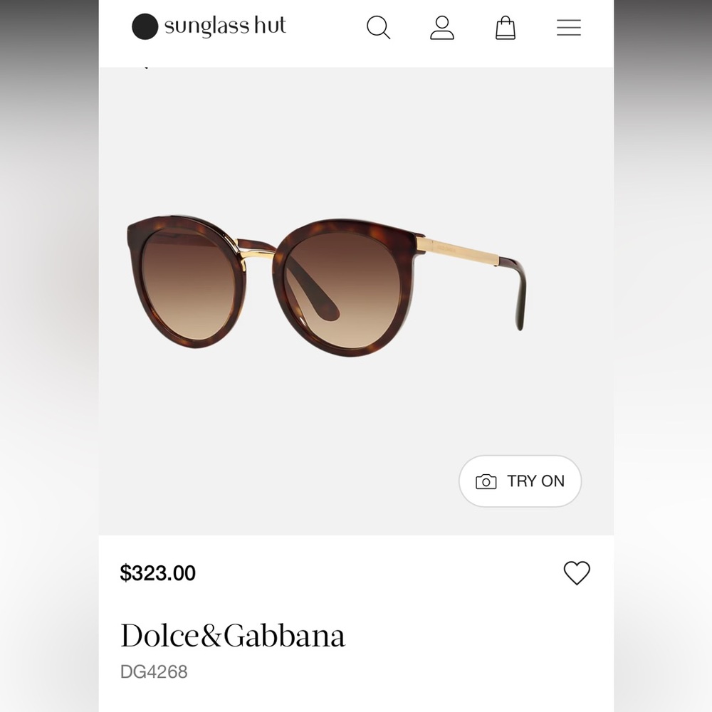 Dolce & Gabbana Round Havana Acetate Sunglasses in Brown Tortoise - DG4268